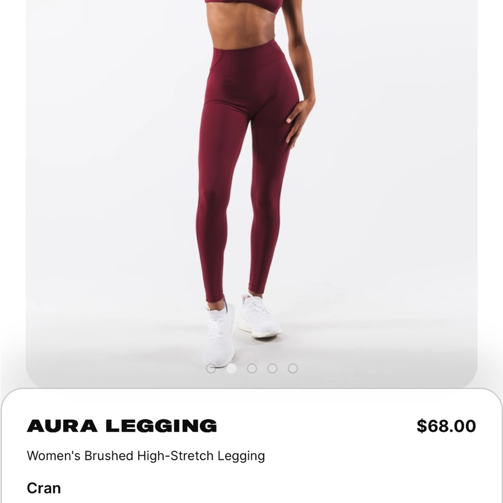 ISO- ALPHALETE AURA CRAN LEGGINGS SIZE S